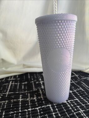 Starbucks Iridescent Lavender Studded Tumbler with Straw